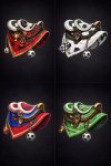 Soccer-themed saddle collection display.jpg Soccer-themed saddle collection display.jpg